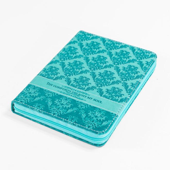 Divinity Boutique Zippered Journal - Teal Green Thy Comforts