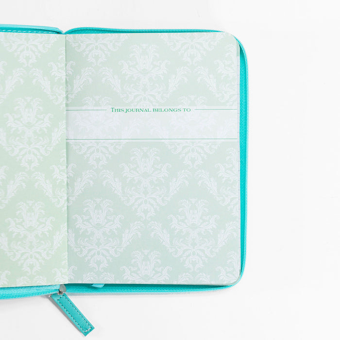 Divinity Boutique Zippered Journal - Teal Green Thy Comforts