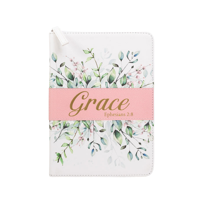 divinity boutique Zippered Journal: Watercolor Flower Grace