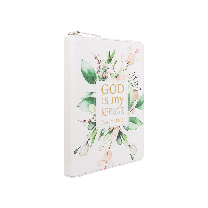 Divinity Boutique Zippered Journal: Watercolor Flower Refuge