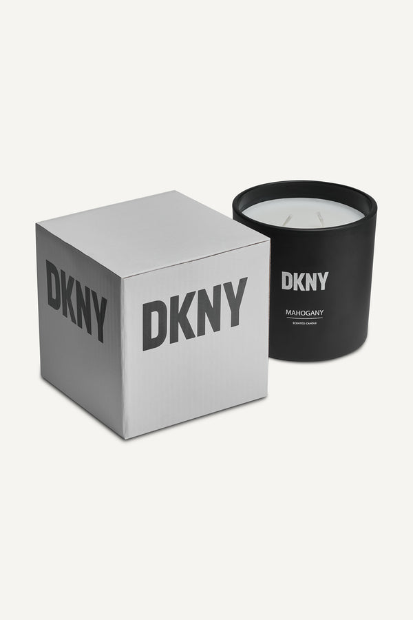 Dkny 14 Oz DKNY Mahogany Matte Candle White