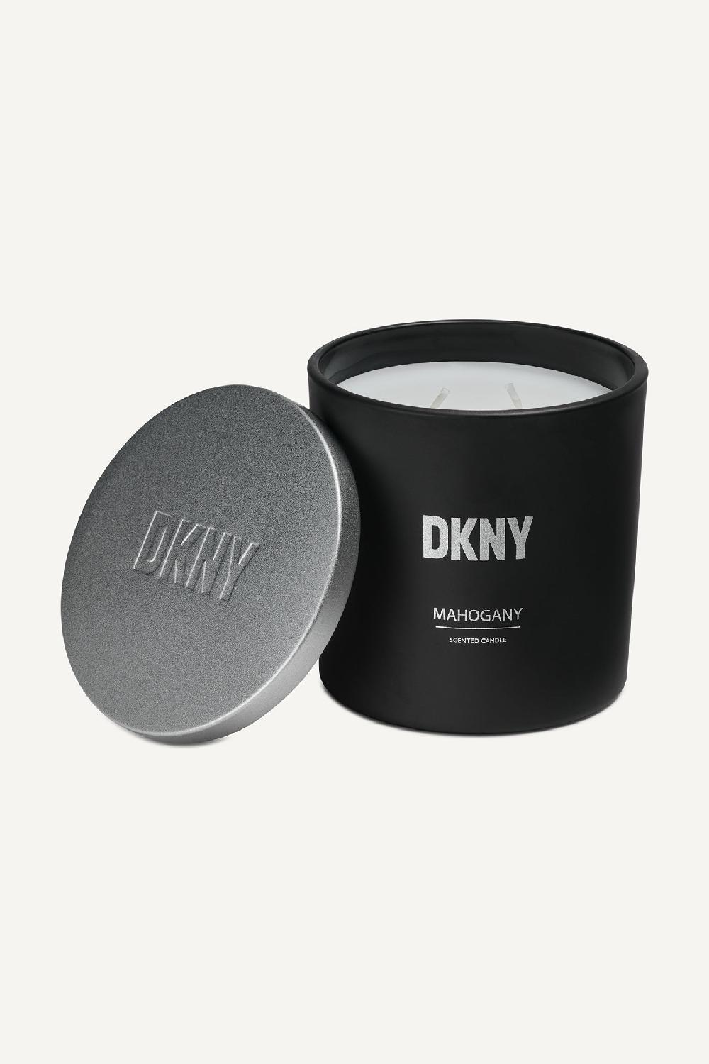dkny 14 oz DKNY Mahogany Matte Candle White