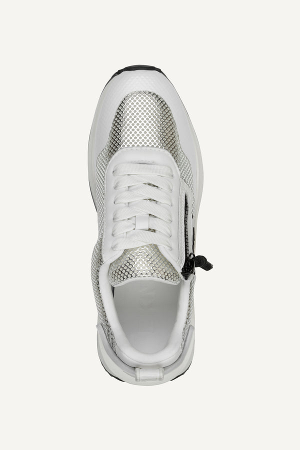Dkny AILANI LACE UP SNEAKER SILVER/WHITE