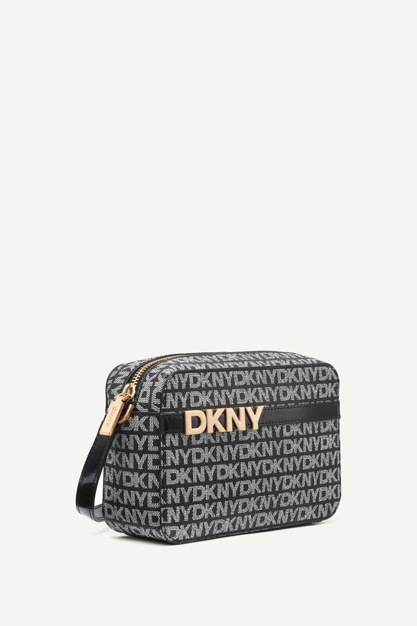 Dkny AVRIL LOGO CAMERA BAG BLACK LOGO/BLACK