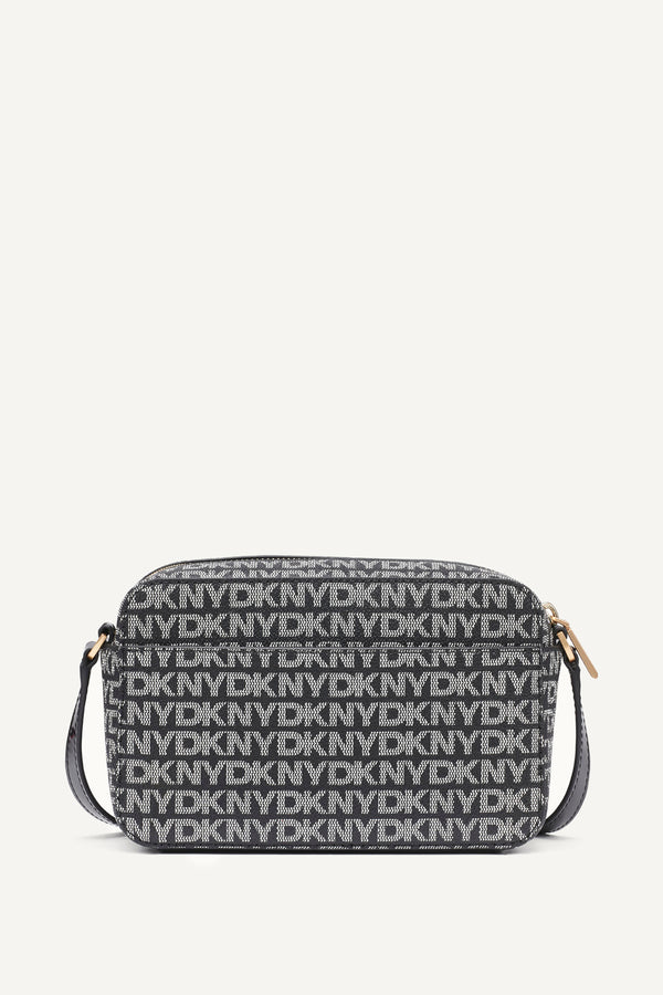 Dkny AVRIL LOGO CAMERA BAG BLACK LOGO/BLACK