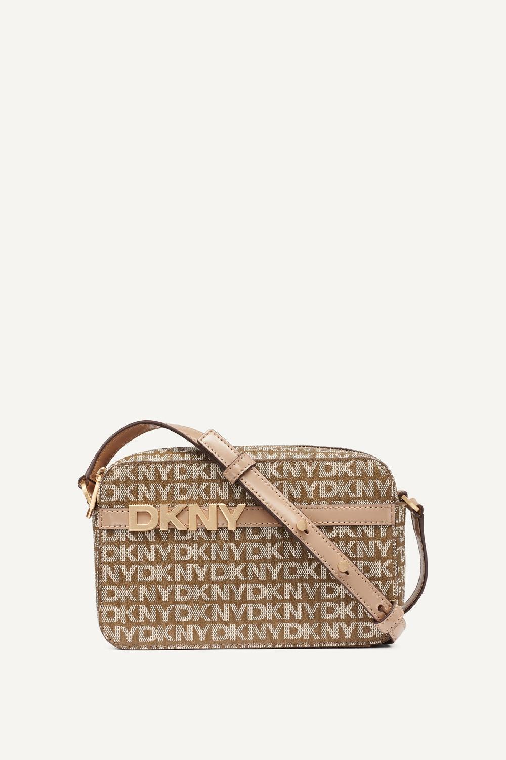 dkny AVRIL LOGO CAMERA BAG Chino/Cappuccino