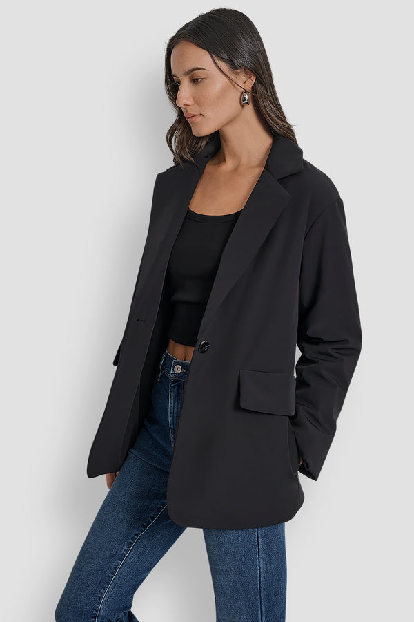 Dkny BLAZER STYLE PUFFER JACKET Black
