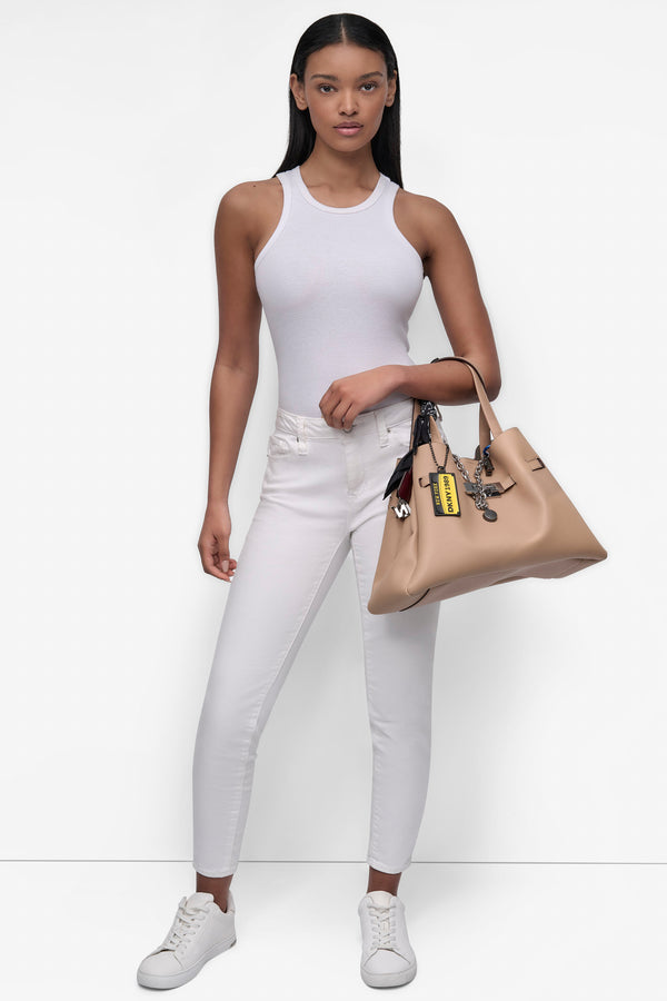 Dkny BRYAR LARGE SATCHEL CAPPUCCINO