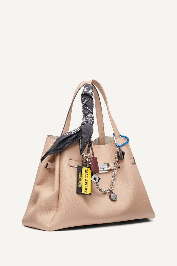 Dkny BRYAR LARGE SATCHEL CAPPUCCINO