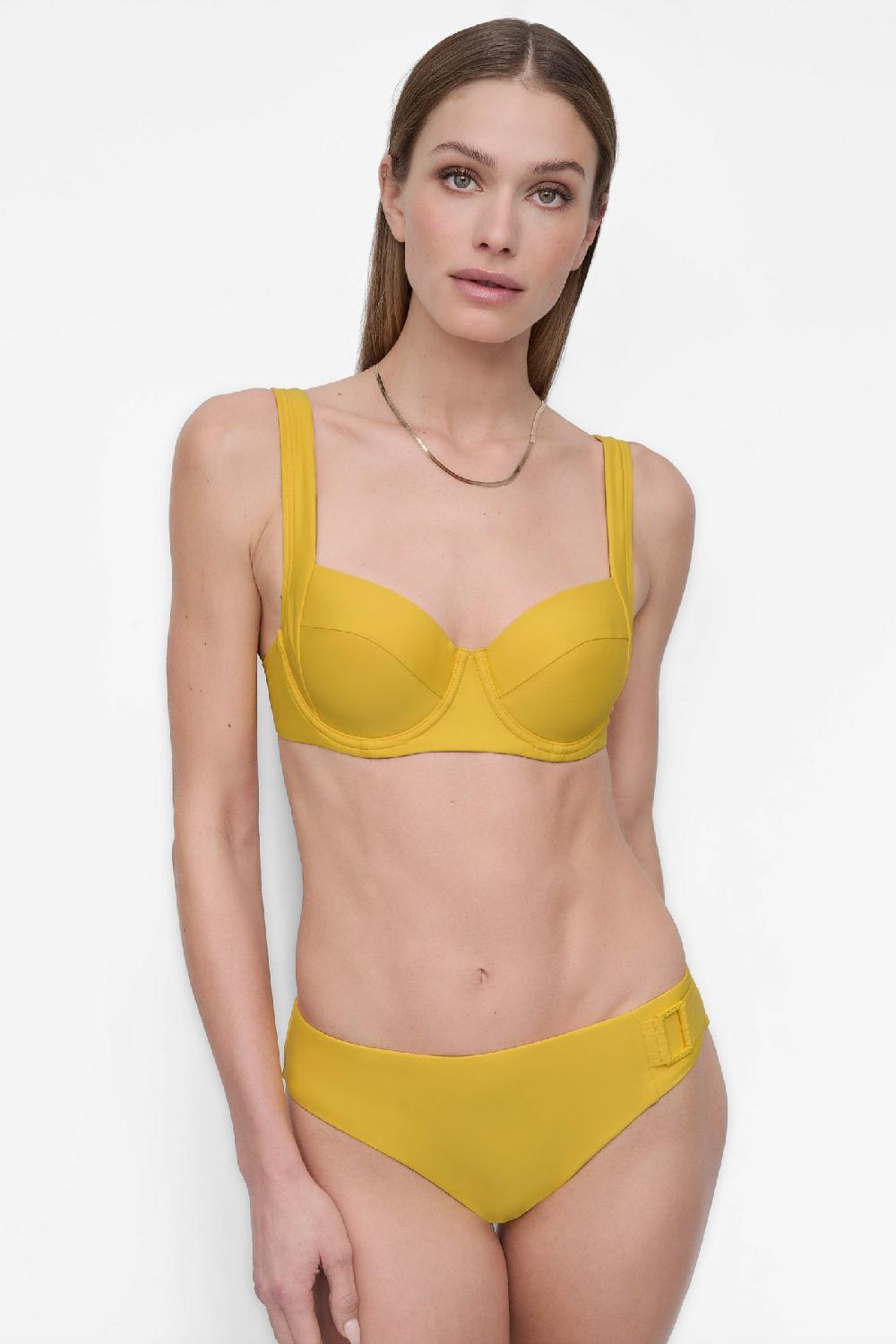 dkny BUSTIER STYLE BIKINI Taxi Yellow