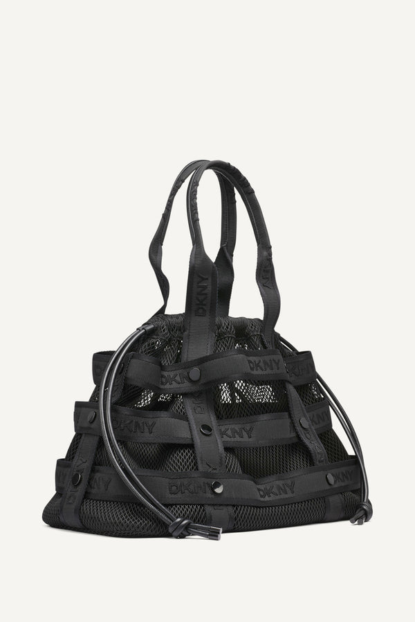 Dkny CHAYA DRAWSTRING TOTE Black/Black