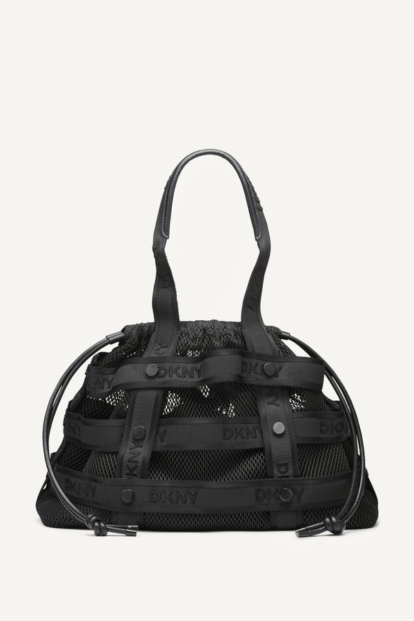 Dkny CHAYA DRAWSTRING TOTE Black/Black