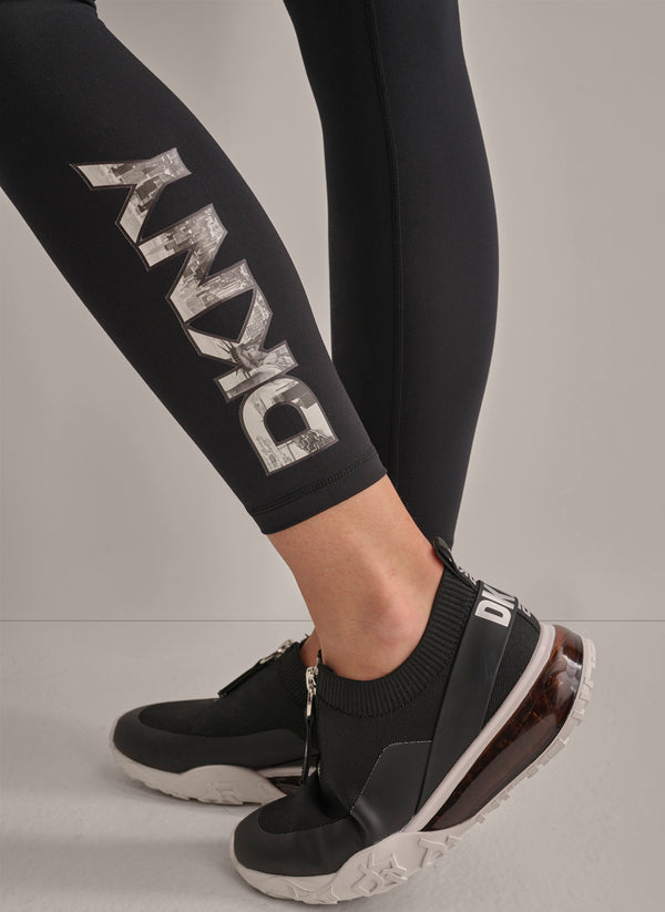 Dkny CITY SCAPE HIGH WAIST LEGGINGS Black