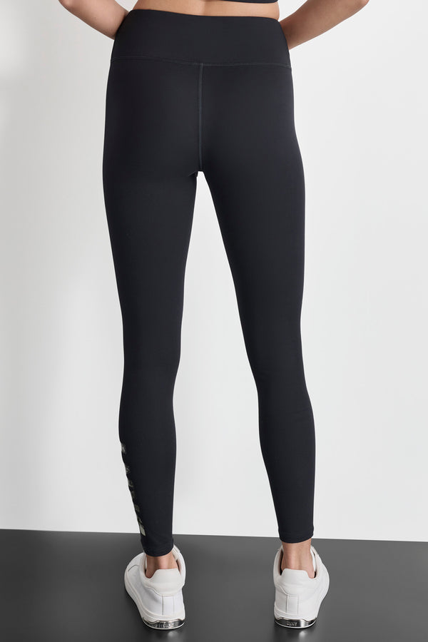Dkny CITYSCAPE LOGO LEGGINGS BLACK/CITYSCAPE
