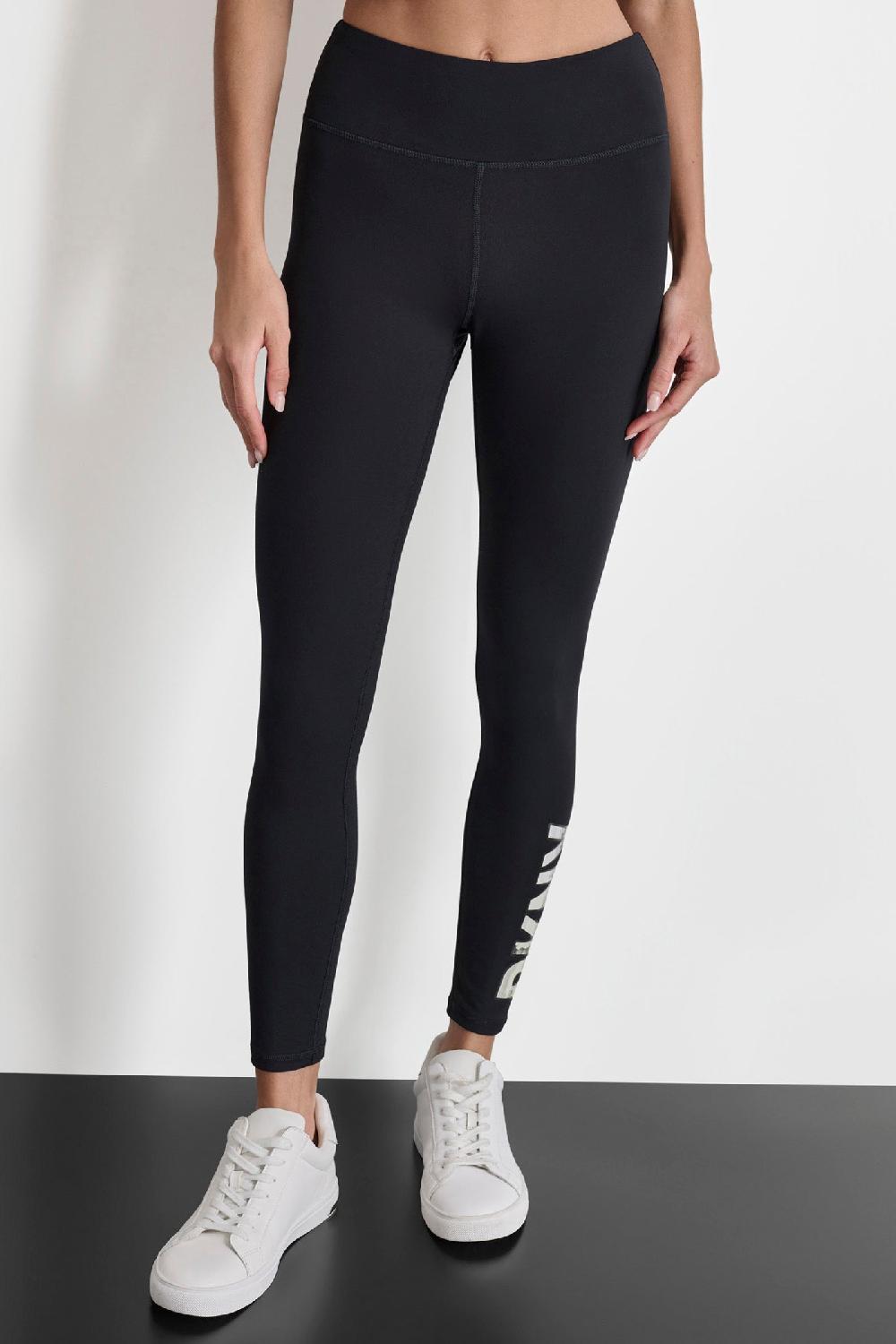 dkny CITYSCAPE LOGO LEGGINGS BLACK/CITYSCAPE