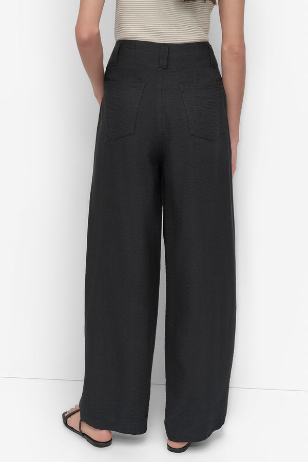 Dkny CRINKLE DRESSING PANT Black