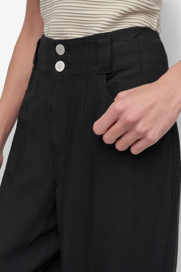 Dkny CRINKLE DRESSING PANT Black