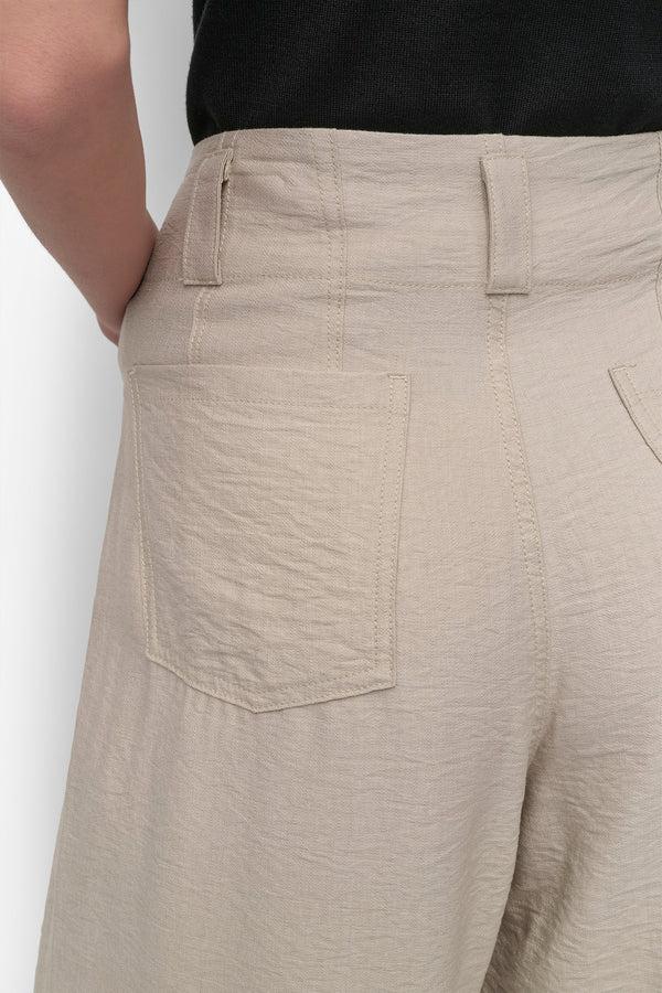 Dkny CRINKLE DRESSING TROUSER PEBBLE