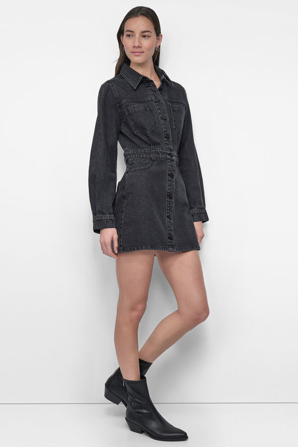 Dkny DENIM MINI SHIRT DRESS Amherst