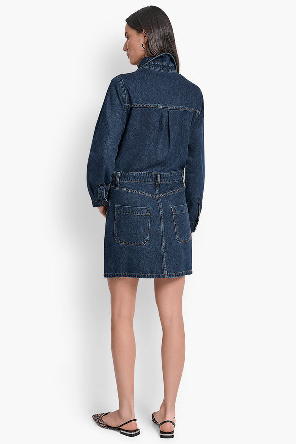 Dkny DENIM MINI SHIRT DRESS ELERY
