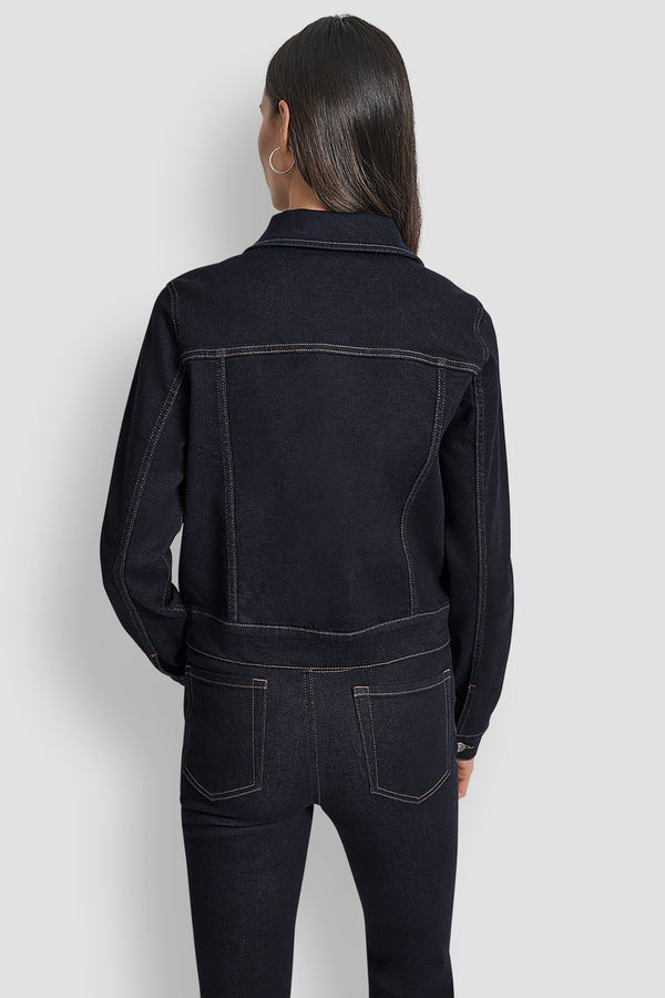 Dkny DENIM TRUCKER JACKET BANKERS INK
