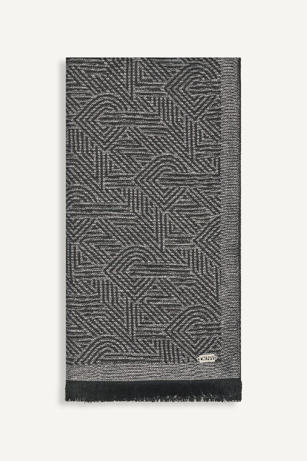 dkny DKNY CROSSWALK PASHMINA Black