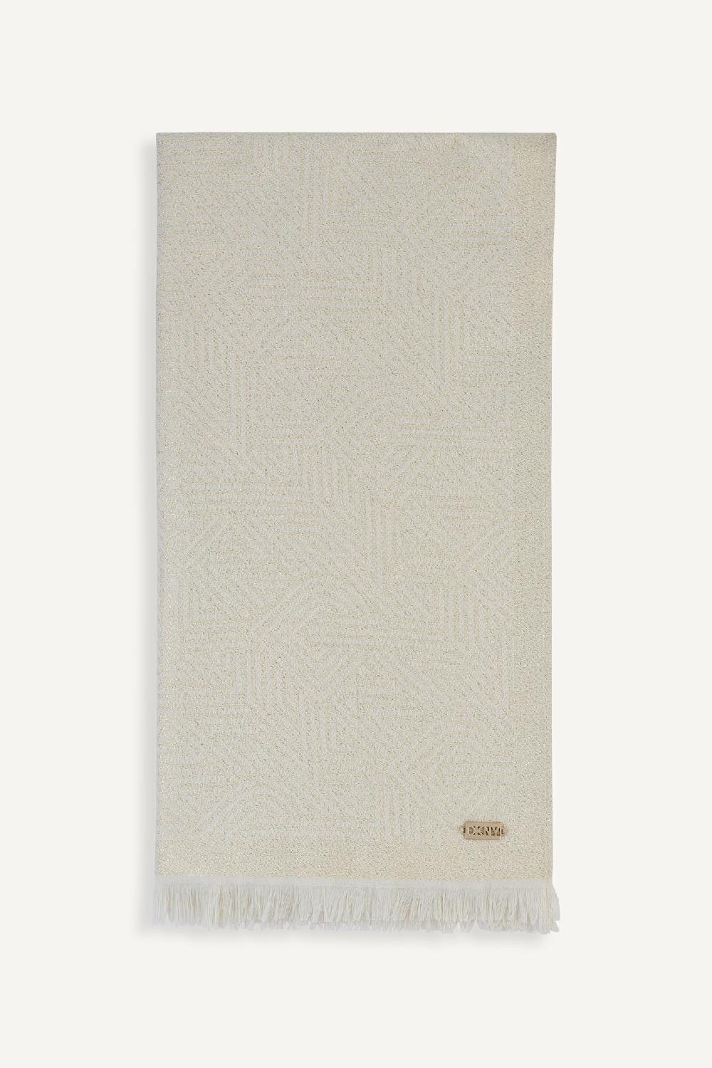 dkny DKNY CROSSWALK PASHMINA IVORY