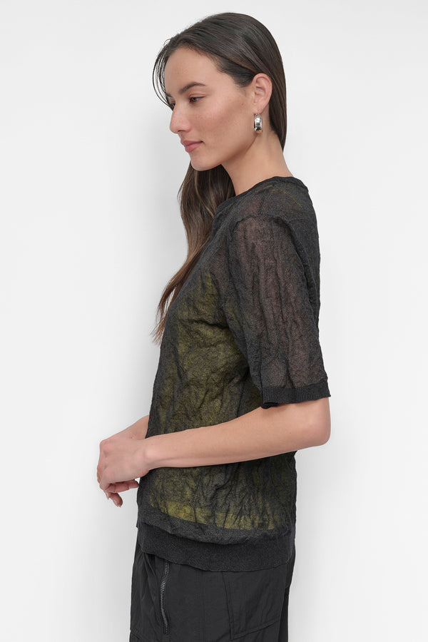 Dkny DOUBLE LAYER TANK TEE Black/Daffodil