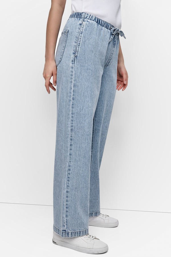 Dkny DRAWSTRING STRAIGHT LEG JEAN Reflection