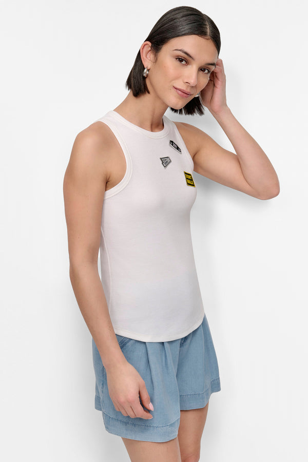 Dkny EMBELLISHED TANK White