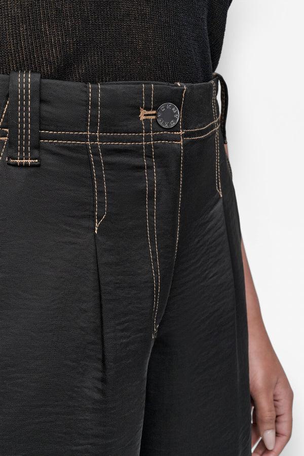 Dkny EXTRA HIGH RISE ELEVATED UTILITY PANT Black