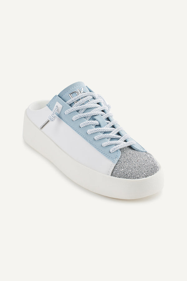 Dkny GARREN SNEAKER MULE WHITE/ CELESTE BLUE