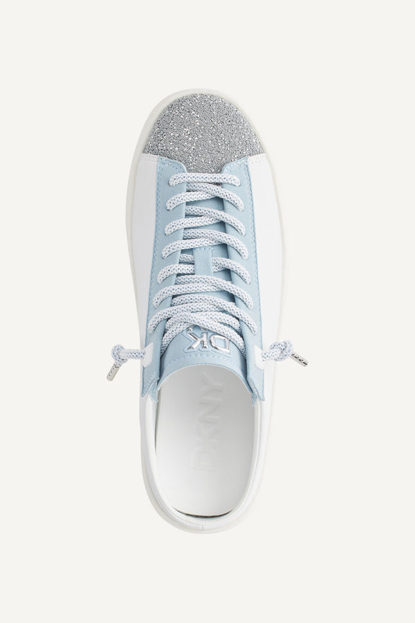 Dkny GARREN SNEAKER MULE WHITE/ CELESTE BLUE