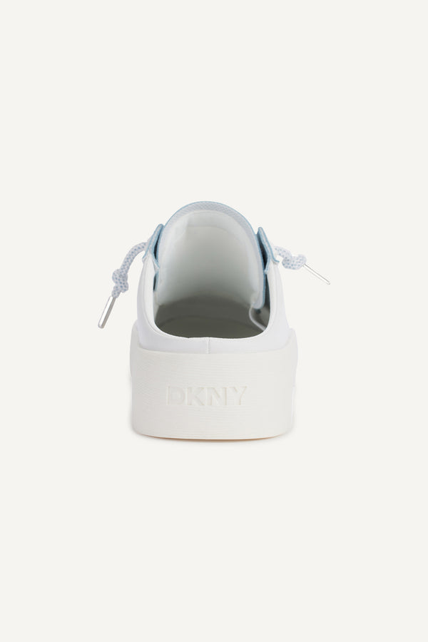 Dkny GARREN SNEAKER MULE WHITE/ CELESTE BLUE