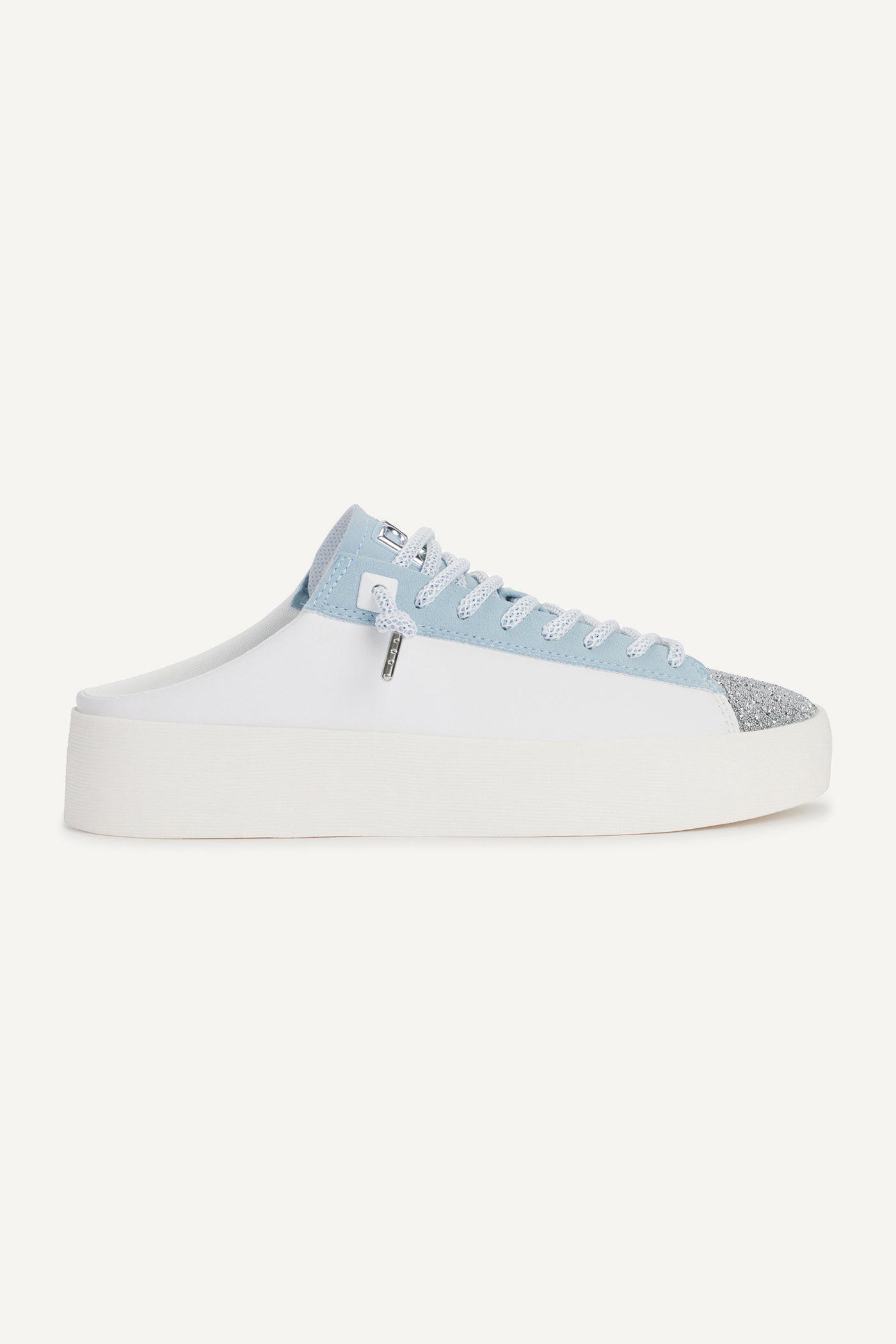 dkny GARREN SNEAKER MULE WHITE/ CELESTE BLUE