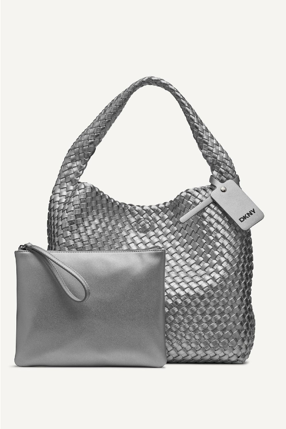 dkny GISELLE TOTE BAG SILVER