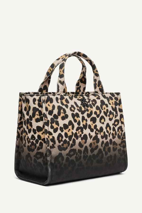 Dkny HADLEE LEOPARD PRINT MEDIUM TOTE LEOPARD
