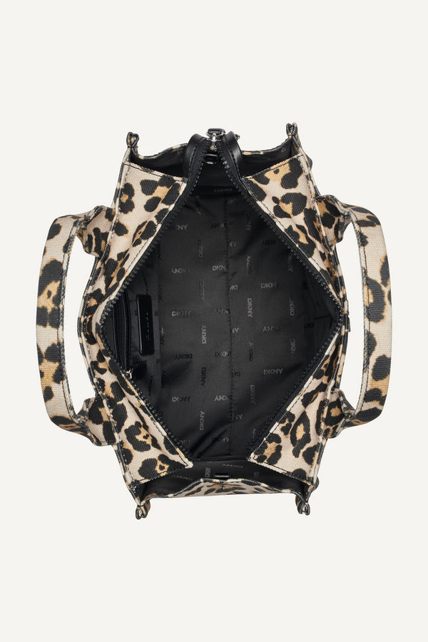 Dkny HADLEE LEOPARD PRINT MEDIUM TOTE LEOPARD