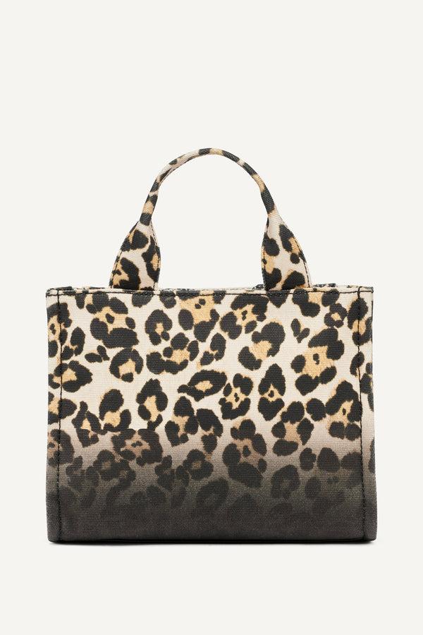 Dkny HADLEE LEOPARD PRINT SMALL LOGO TOTE LEOPARD