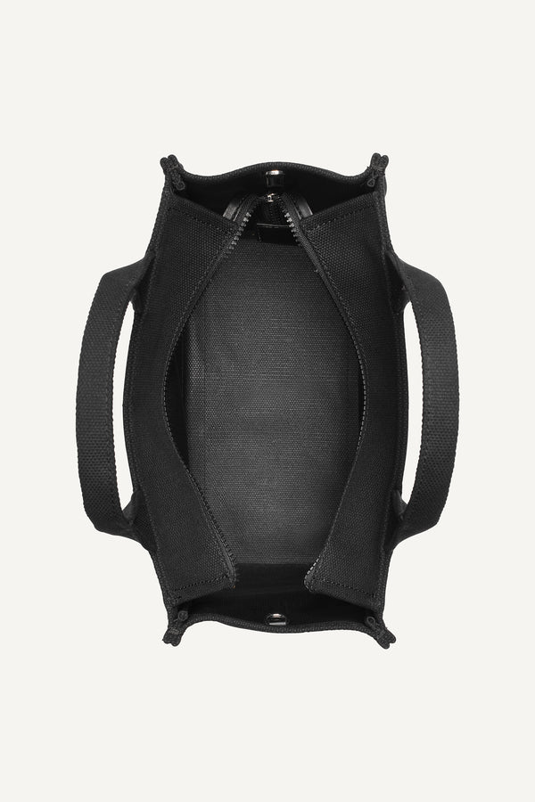 Dkny HADLEE MEDIUM LOGO TOTE BLACK/SILVER