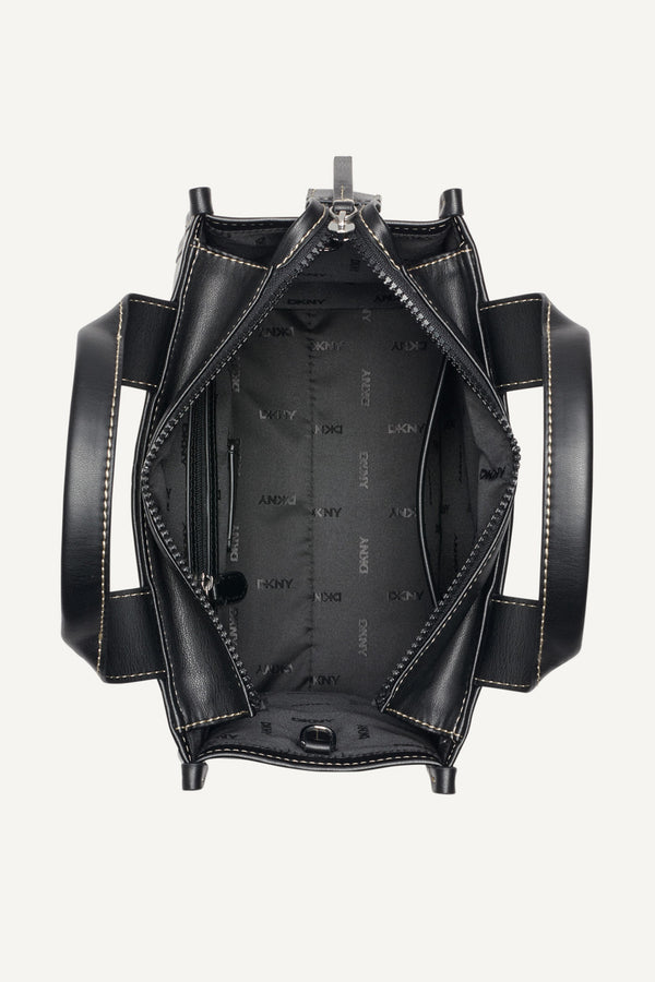 Dkny HADLEE SMALL EMBELLISHED LOGO TOTE Black