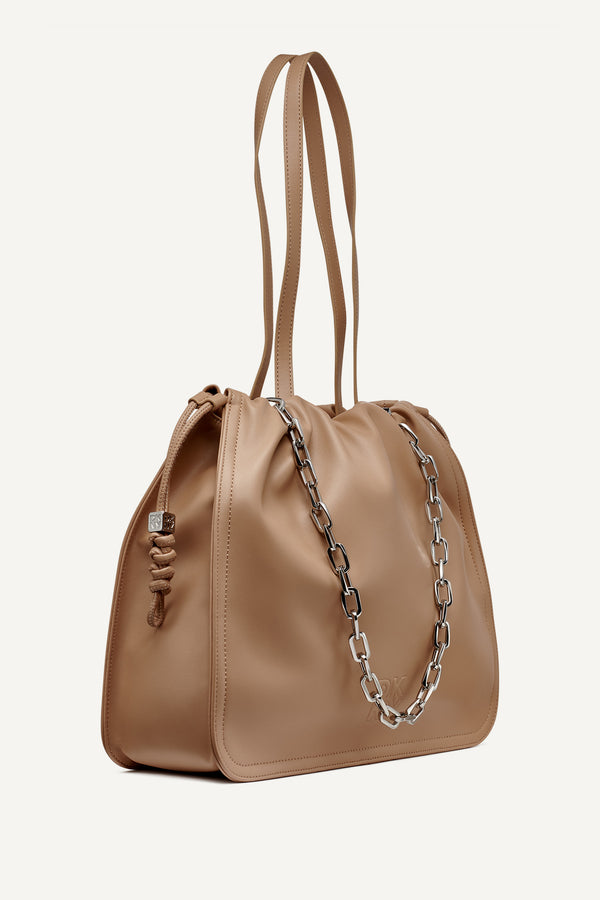 Dkny HALLE DRAWSTRING TOTE Cappuccino