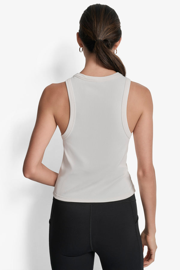 Dkny HIGH-NECK TANK IVORY