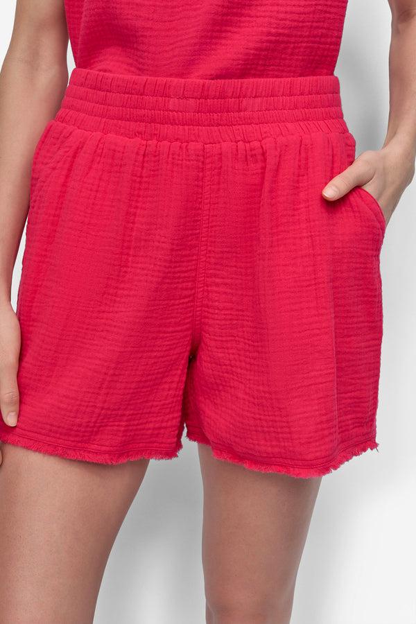 Dkny HIGH-RISE FRAYED SHORTS Azalea Pink