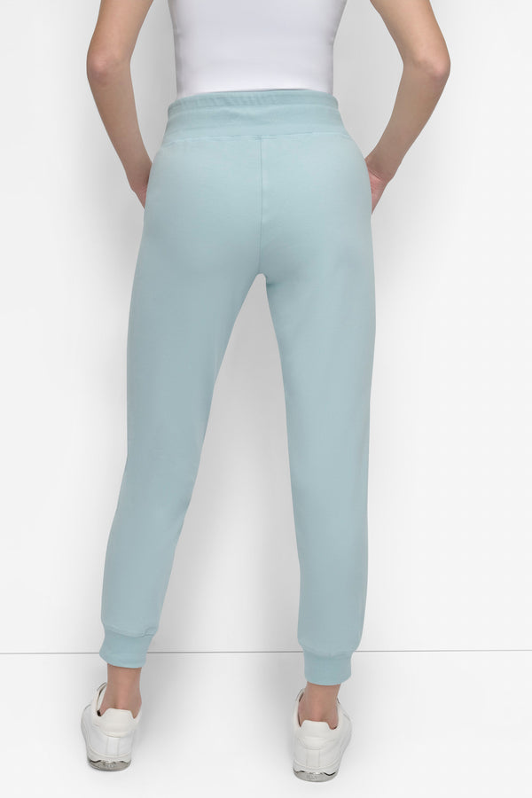 Dkny HIGH-RISE LOGO DRAWSTRING JOGGER MINERAL