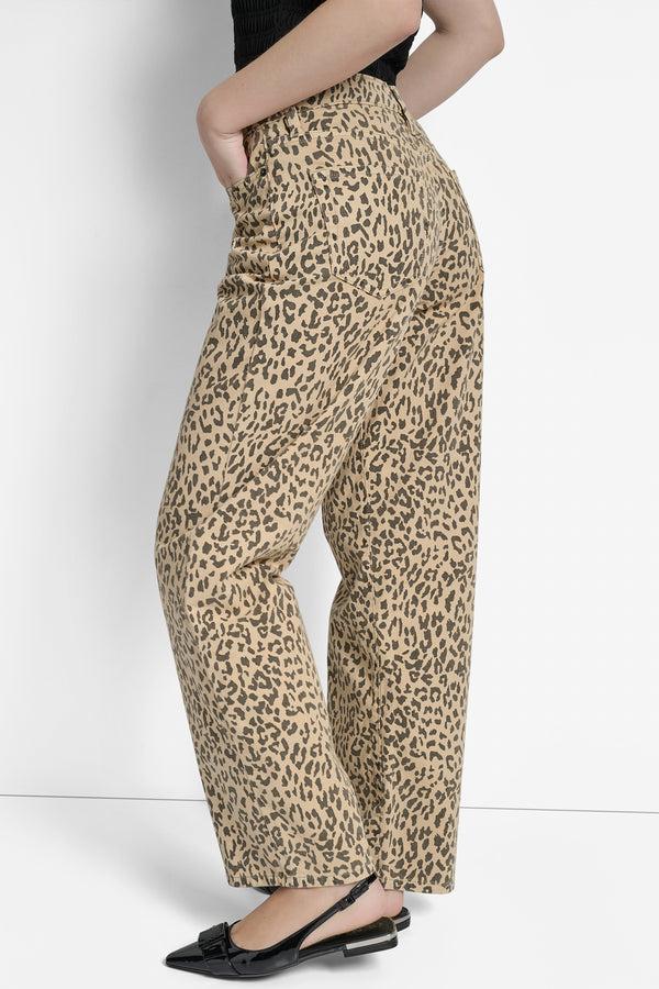 Dkny HIGH-RISE RAW EDGE FLARE JEAN DARK EARTH WASH