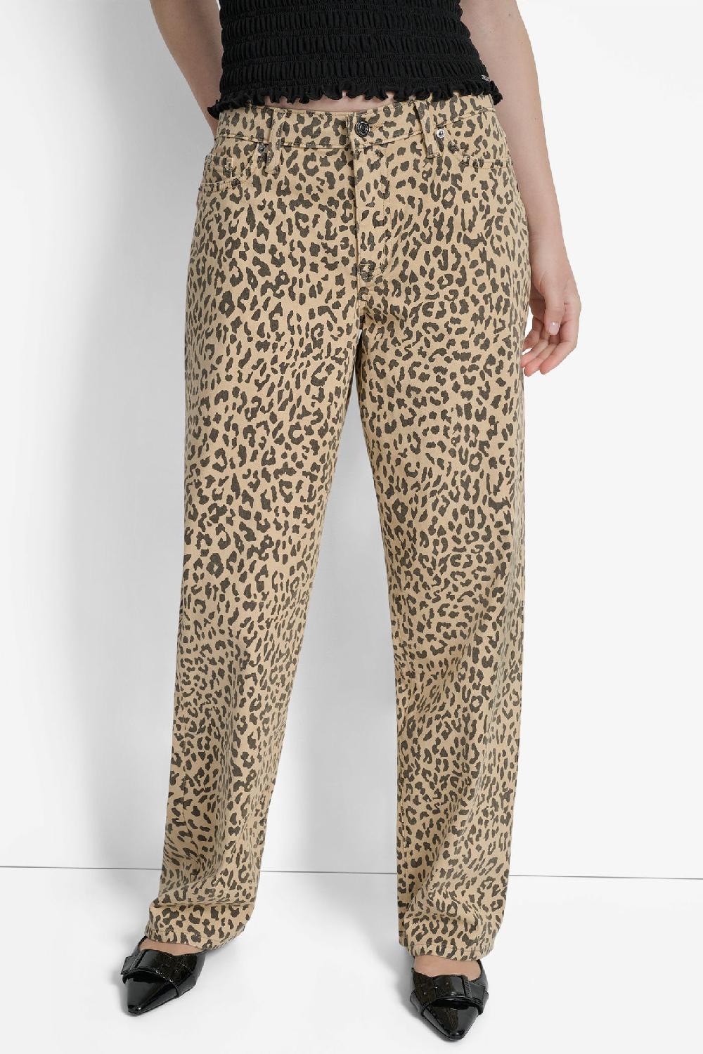 dkny HIGH-RISE RAW EDGE FLARE JEAN DARK EARTH WASH