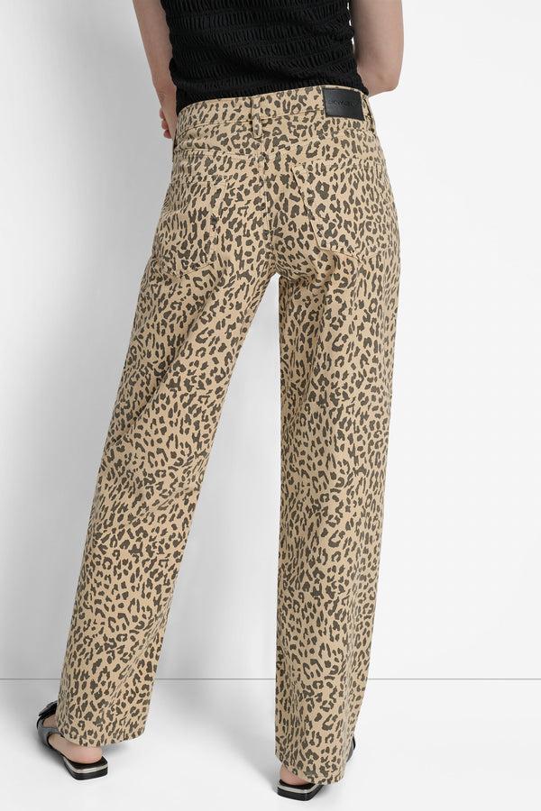 Dkny HIGH-RISE RAW EDGE FLARE JEAN DARK EARTH WASH