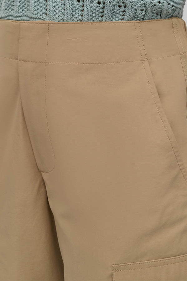 Dkny HIGH-RISE STRAIGHT-LEG CARGO PANT Travertine