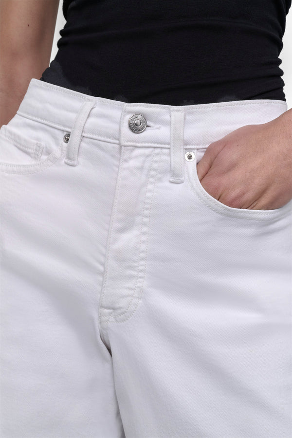 Dkny HIGH-RISE TAILORED WIDE-LEG JEAN White